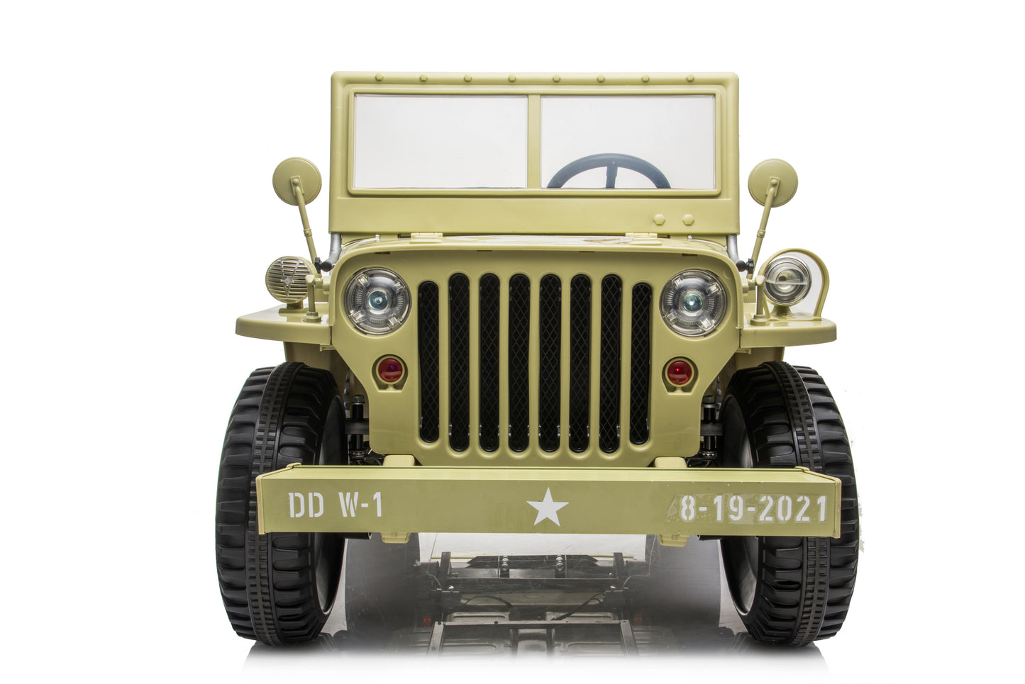 Willy’s Jeep Army 24V Voiture électrique enfant 3 places