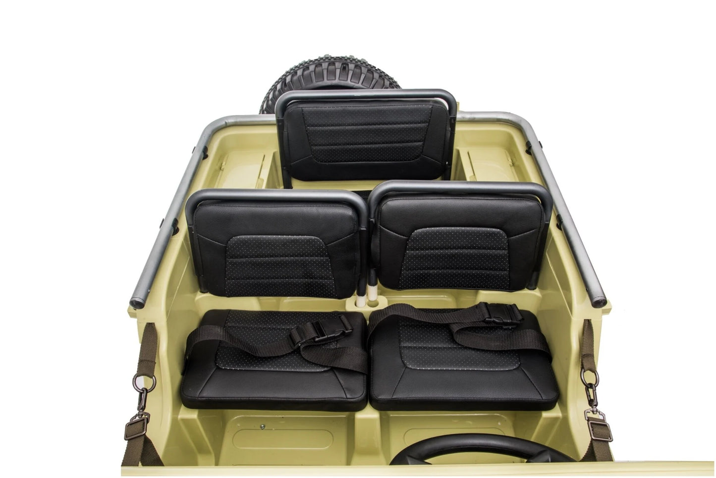 Willy’s Jeep Army 24V Voiture électrique enfant 3 places