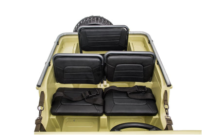 Willy’s Jeep Army 24V Voiture électrique enfant 3 places